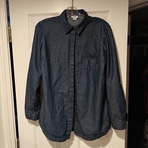 Jaclyn Smith Blue Button Down Shirt